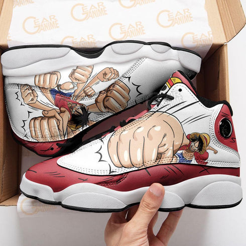 Luffy Sneakers Gomu Gomu Custom Anime OP Shoes